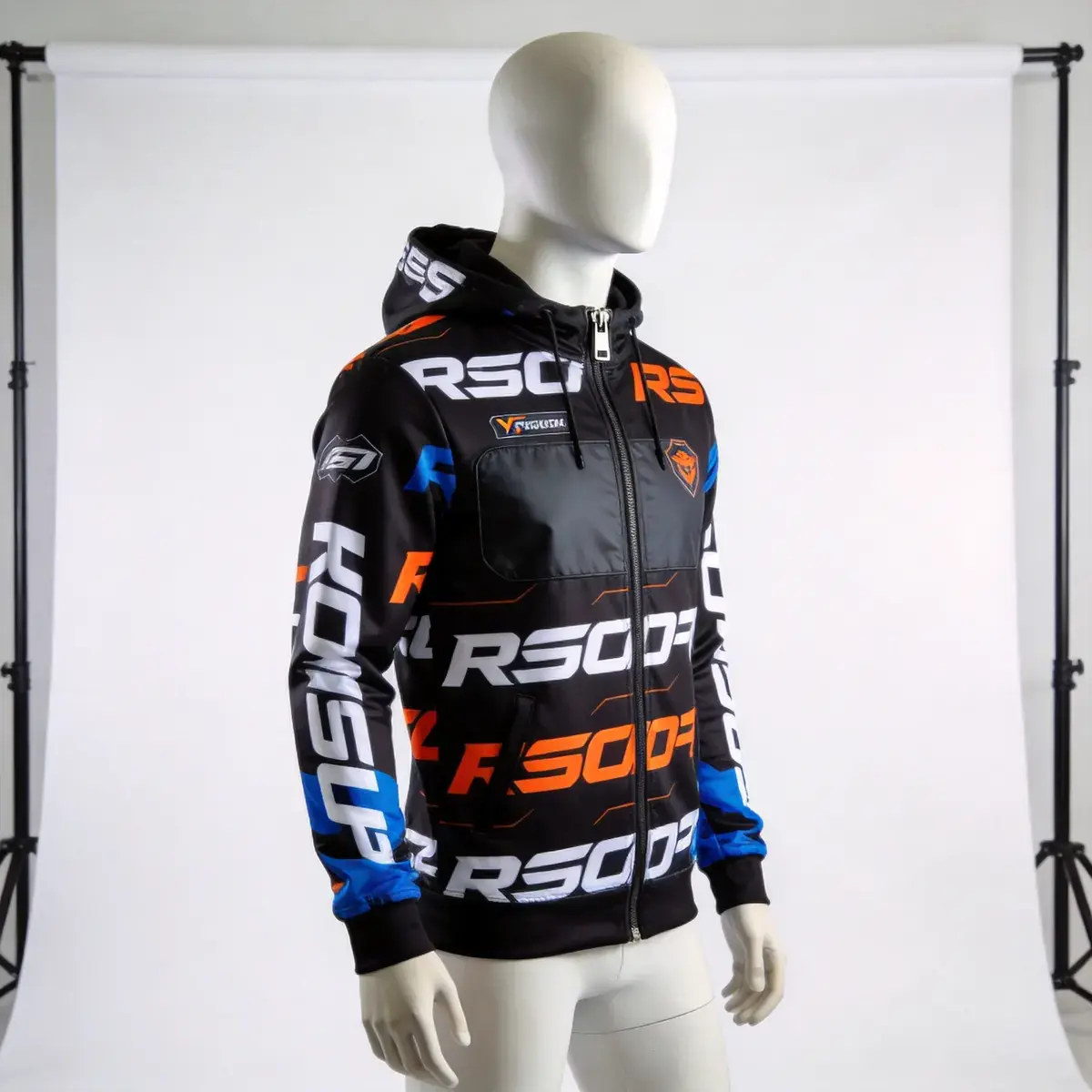 Custom sublimated event hoodies and race apparel manufactured in our Yiwu facility