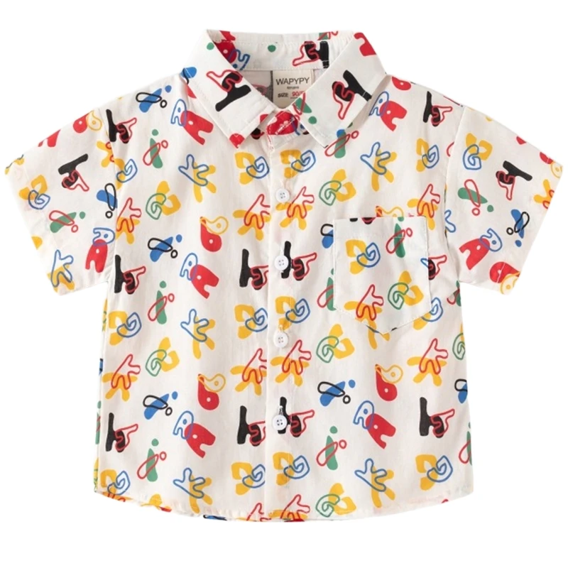 Custom All-Over Print Childrens Shirt With Pocket 140GSM Slub Cotton — custom shirt from SublimApparel
