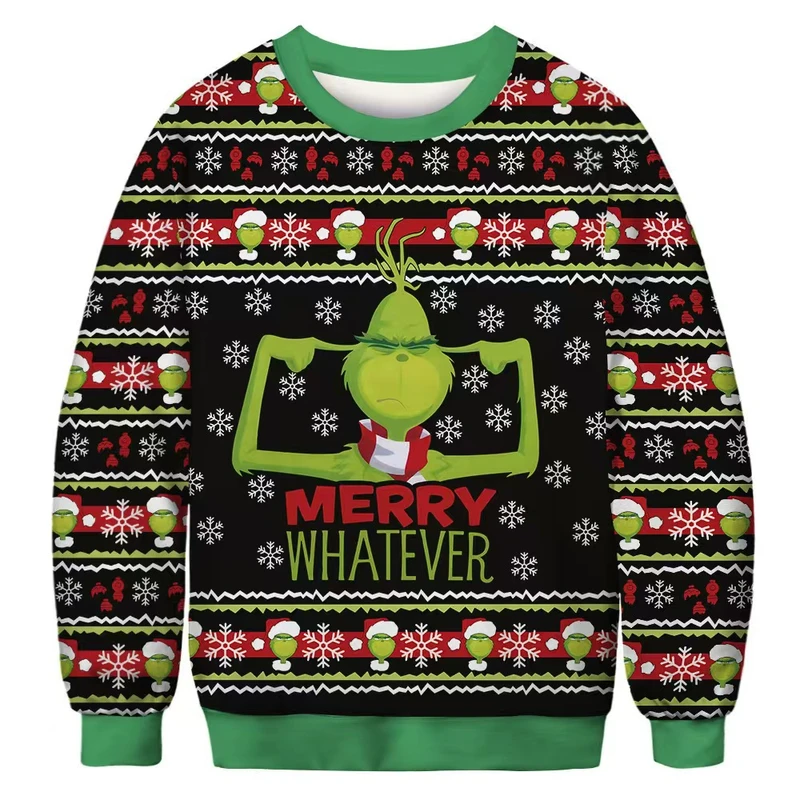 Custom All-Over Print Mens Vintage Crewneck Knit Sweater