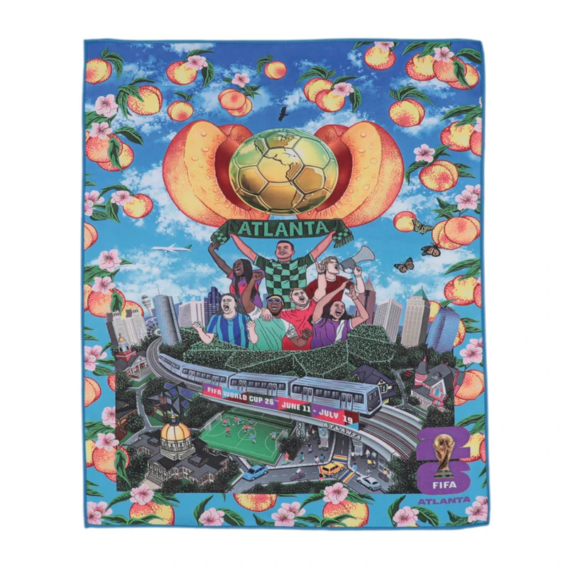 Custom All-Over Print Sports Square Towel — custom home from SublimApparel