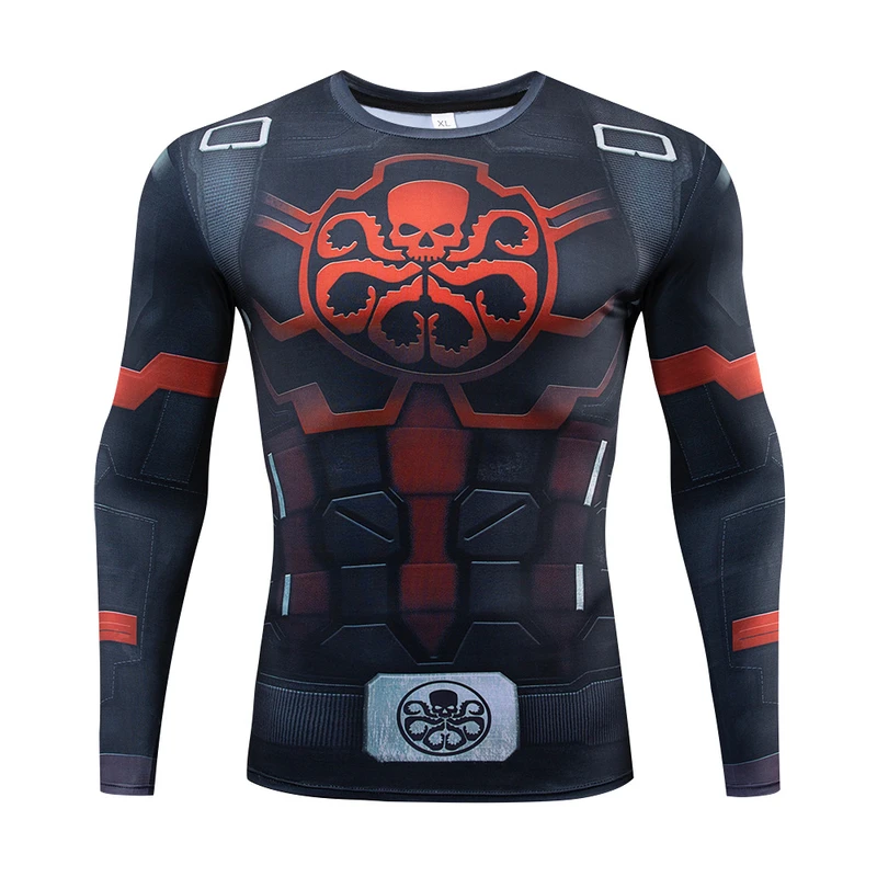 Custom All-Over Print Mens Long-Sleeve T-Shirt With Dropped Shoulders