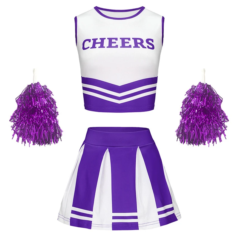 Custom All-Over Print Cheer Uniform (Top + Skirt) — custom sportswear from SublimApparel