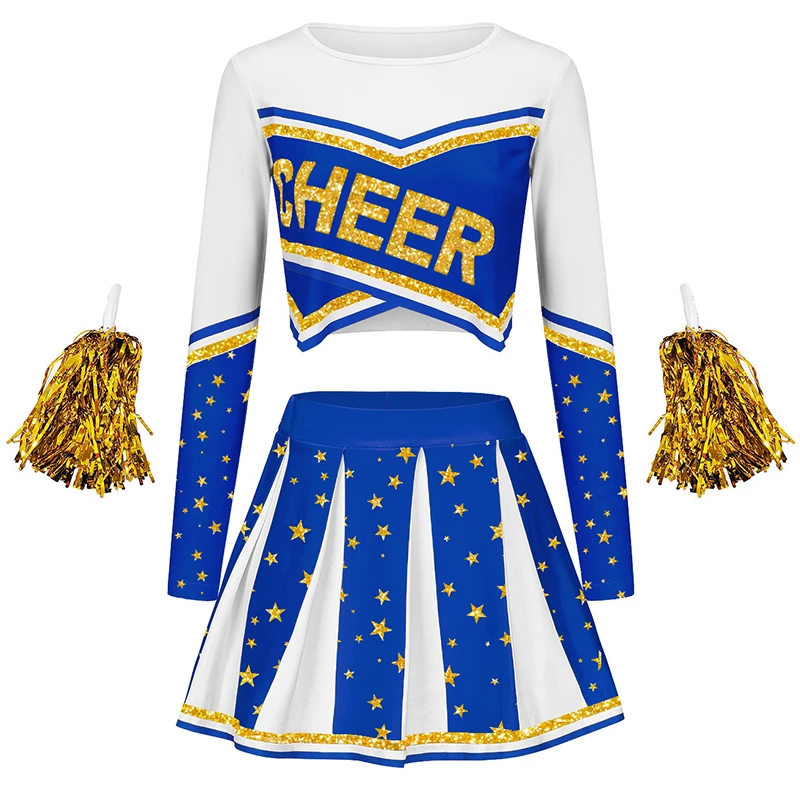 Custom All-Over Print Cheer Uniform (Top + Skirt)
