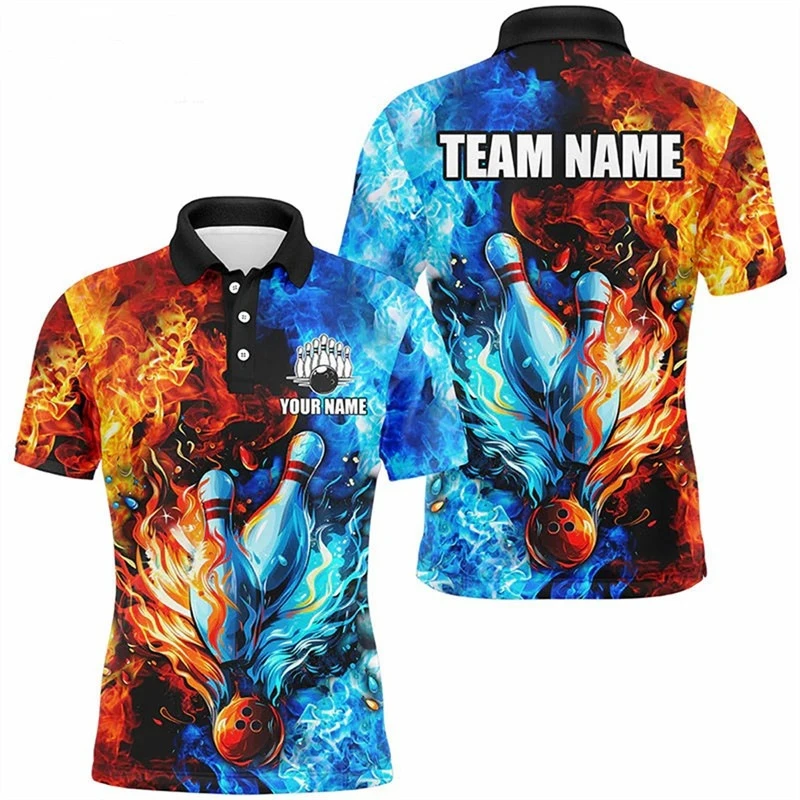 Custom All-Over Print Bowling Shirt thumbnail 7