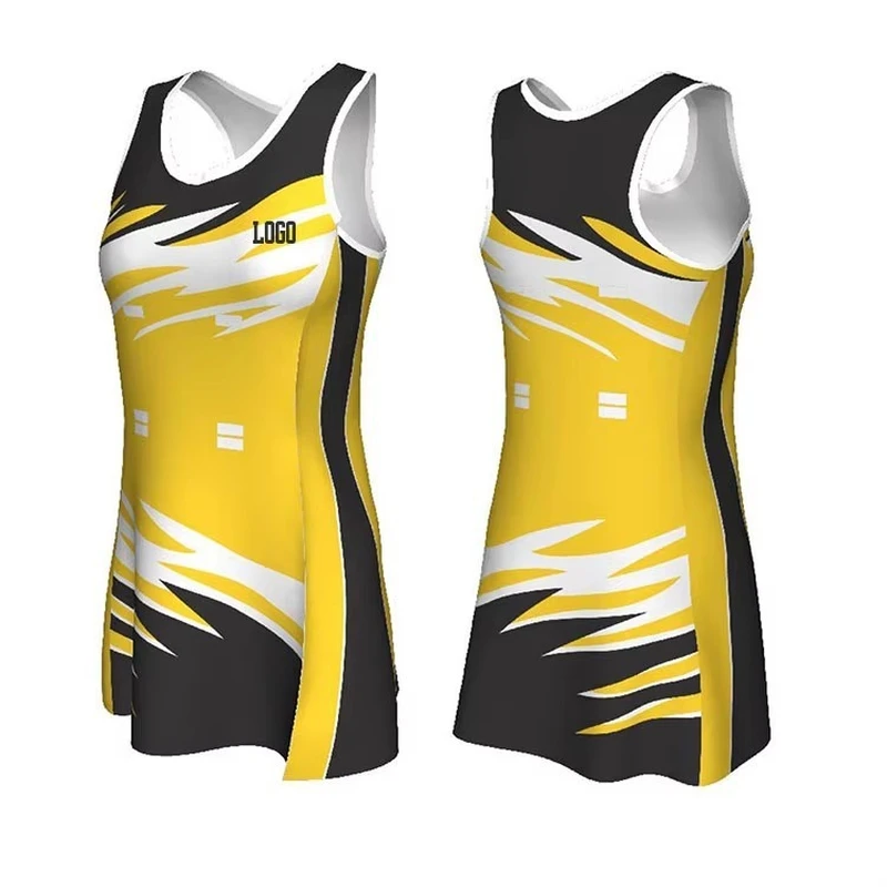 Custom All-Over Print Netball Dress (Bib Style) thumbnail 3