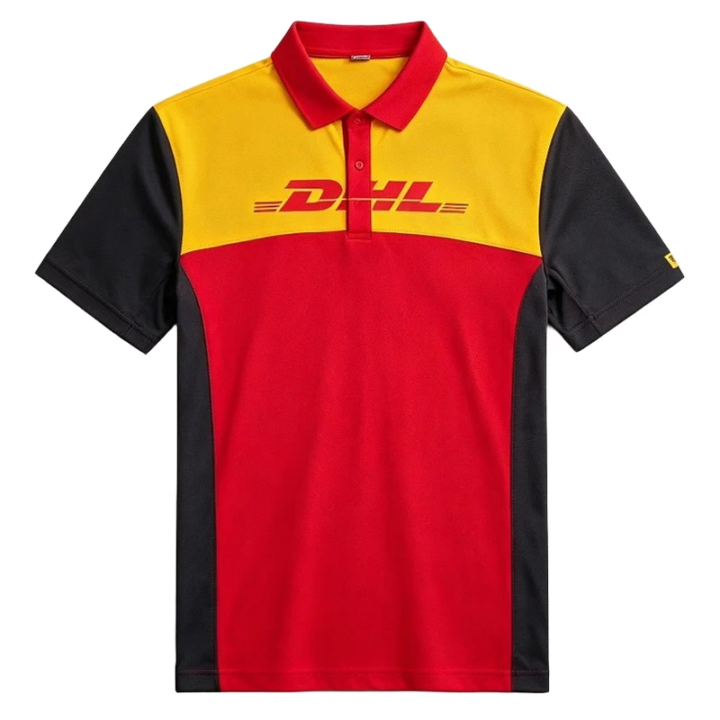 Custom All-Over Print Express & Logistics Polo Shirt — custom polo shirt from SublimApparel